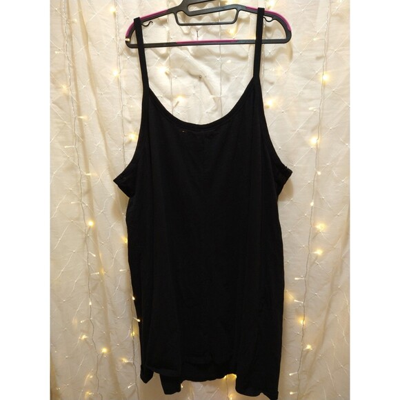 UNIVERSAL THREADS WOMENS 4X BLACK COTTON STRETCH TANK TOP OVERSIZE PLUS RELAXED - Picture 3 of 9